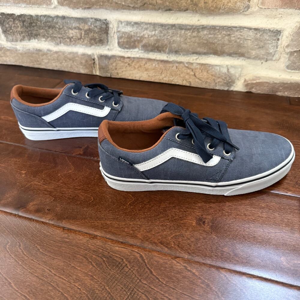 VANS Chapman Stripe Denim Blue White Casual Sneakers Shoes Mens 8 US - Picture 3 of 8